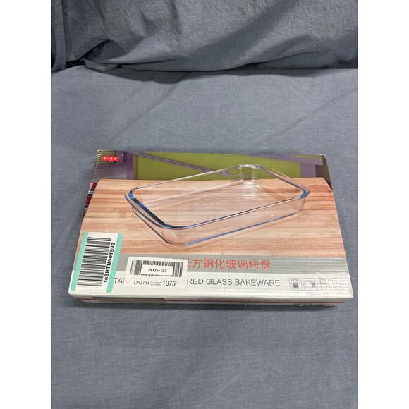 2 Quart Glass Baking Dish for Oven, Rectangular  Casserole Dish, Baking Pan - Picture 3 of 3